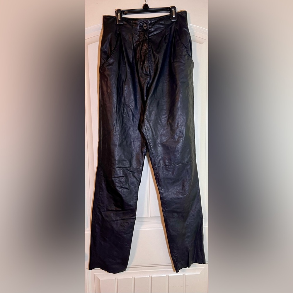 Woman’s leather pants
